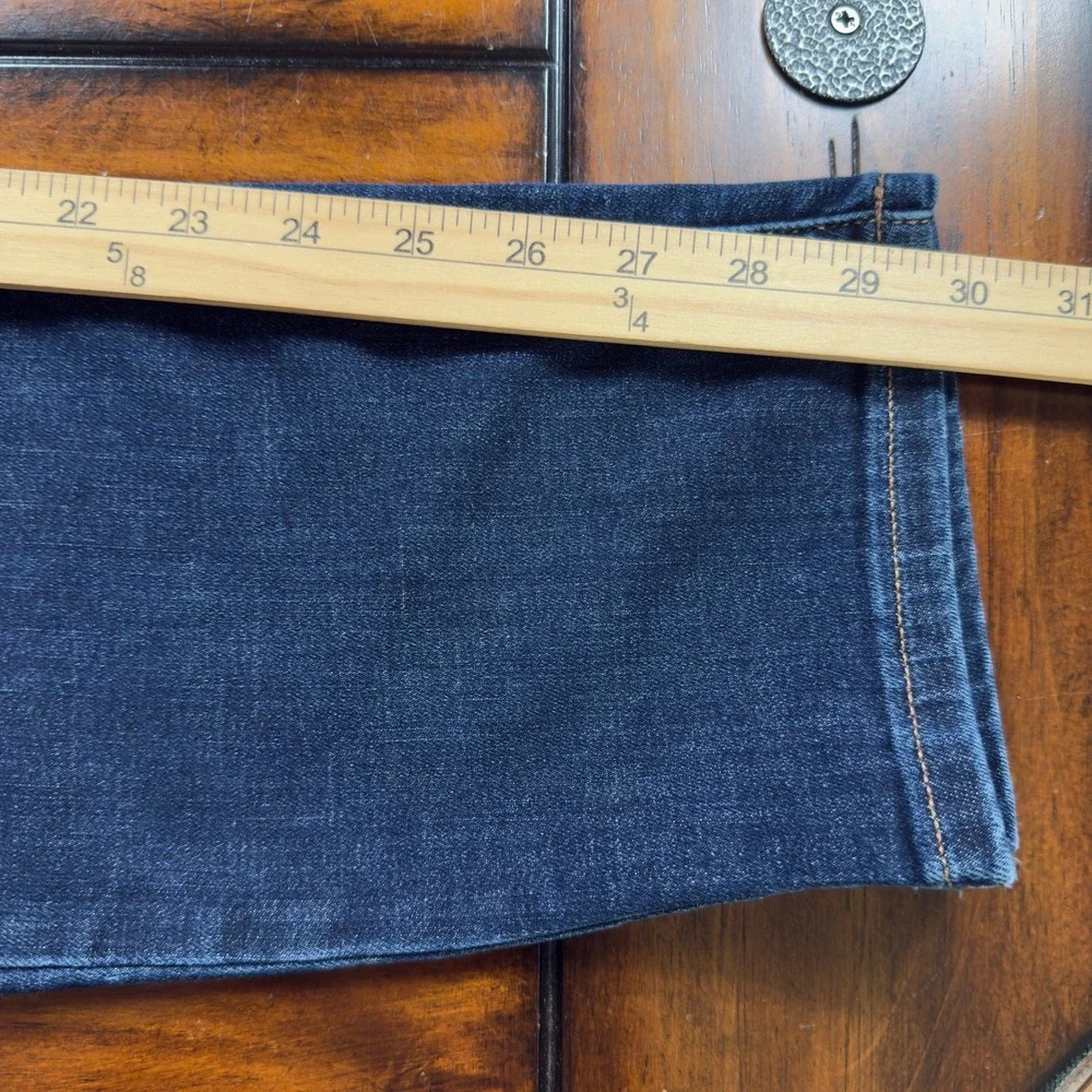 J.Jill Boyfriend Jeans Womens 10 Dark Blue Straight Leg Ankle Denim